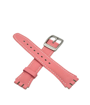 Swatch Irony Bracelet de remplacement en cuir rose 17 mm CICLAMINO ROSA SAYMS401