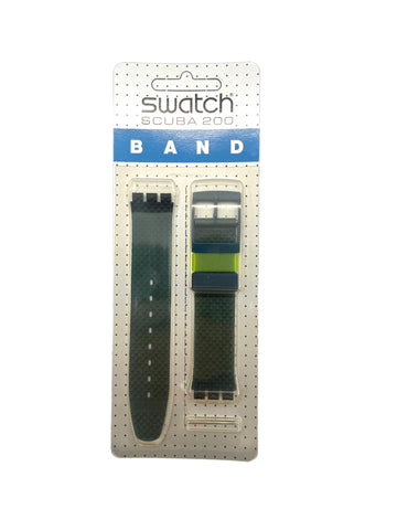 Swatch 17mm Scuba BLUE MOON ASDN100 Replacement Band (1991)