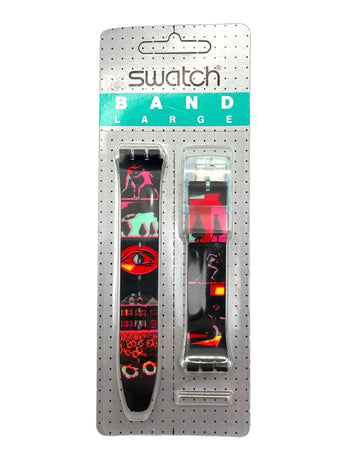 Swatch 17mm Gent RUSH FOR HEAVEN AGN105 Replacement Band (1989)