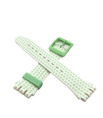 Bracelet de rechange Swatch 19 mm New Gent MINT LOVE ASUOG108 (2015)
