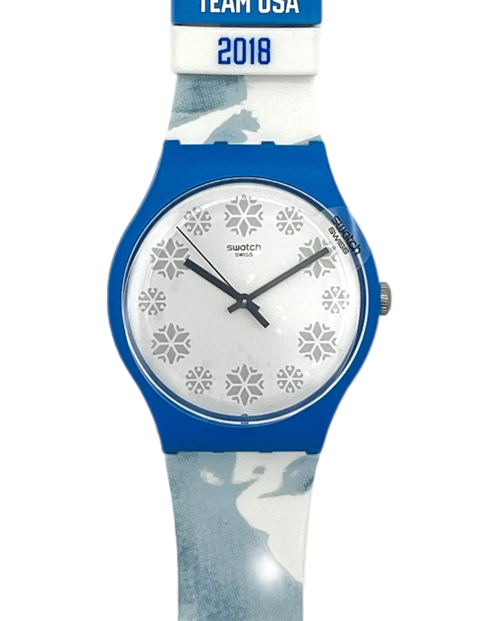 Swatch New Gent DREAM OF SNOW Équipe Olympique américaine SUOZ275 (2018)