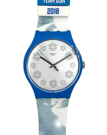 Swatch New Gent DREAM OF SNOW Équipe Olympique américaine SUOZ275 (2018)