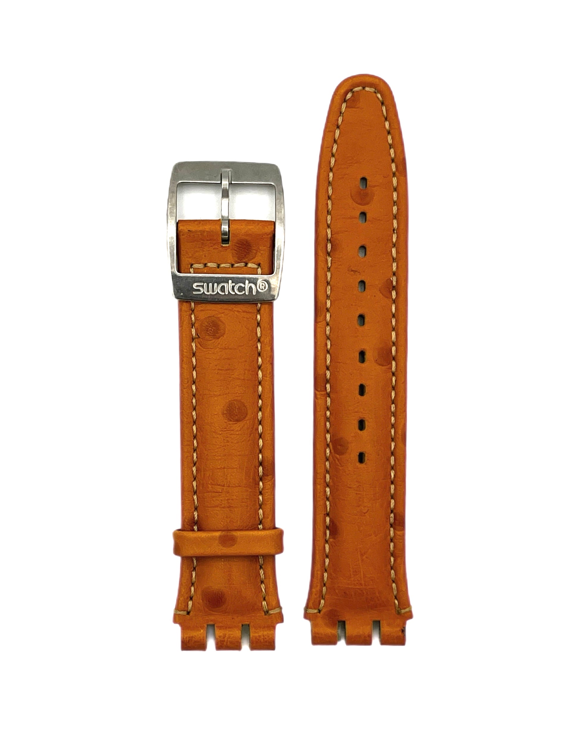 Swatch 19mm Light Brown Leather Replacement Strap