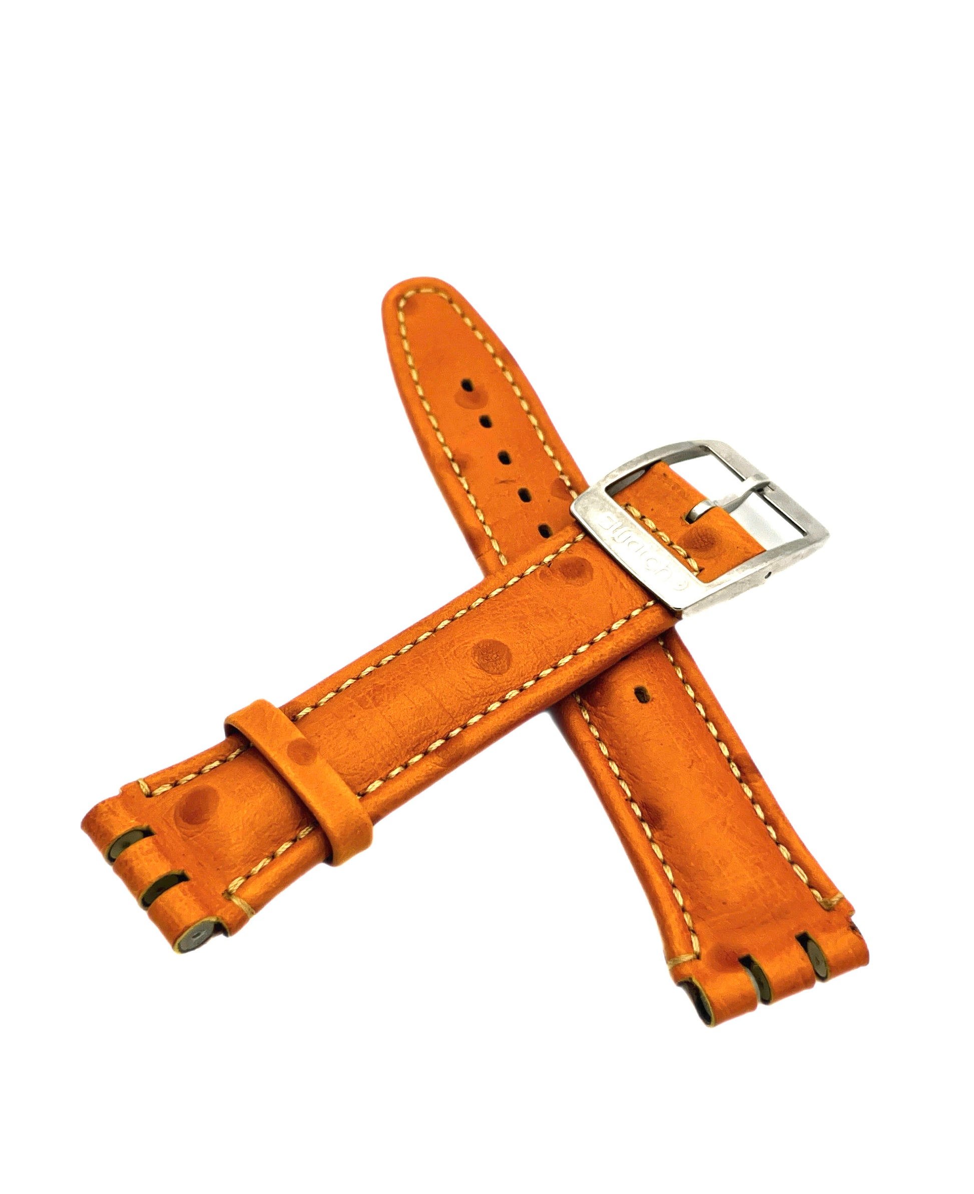 Swatch 19mm Light Brown Leather Replacement Strap