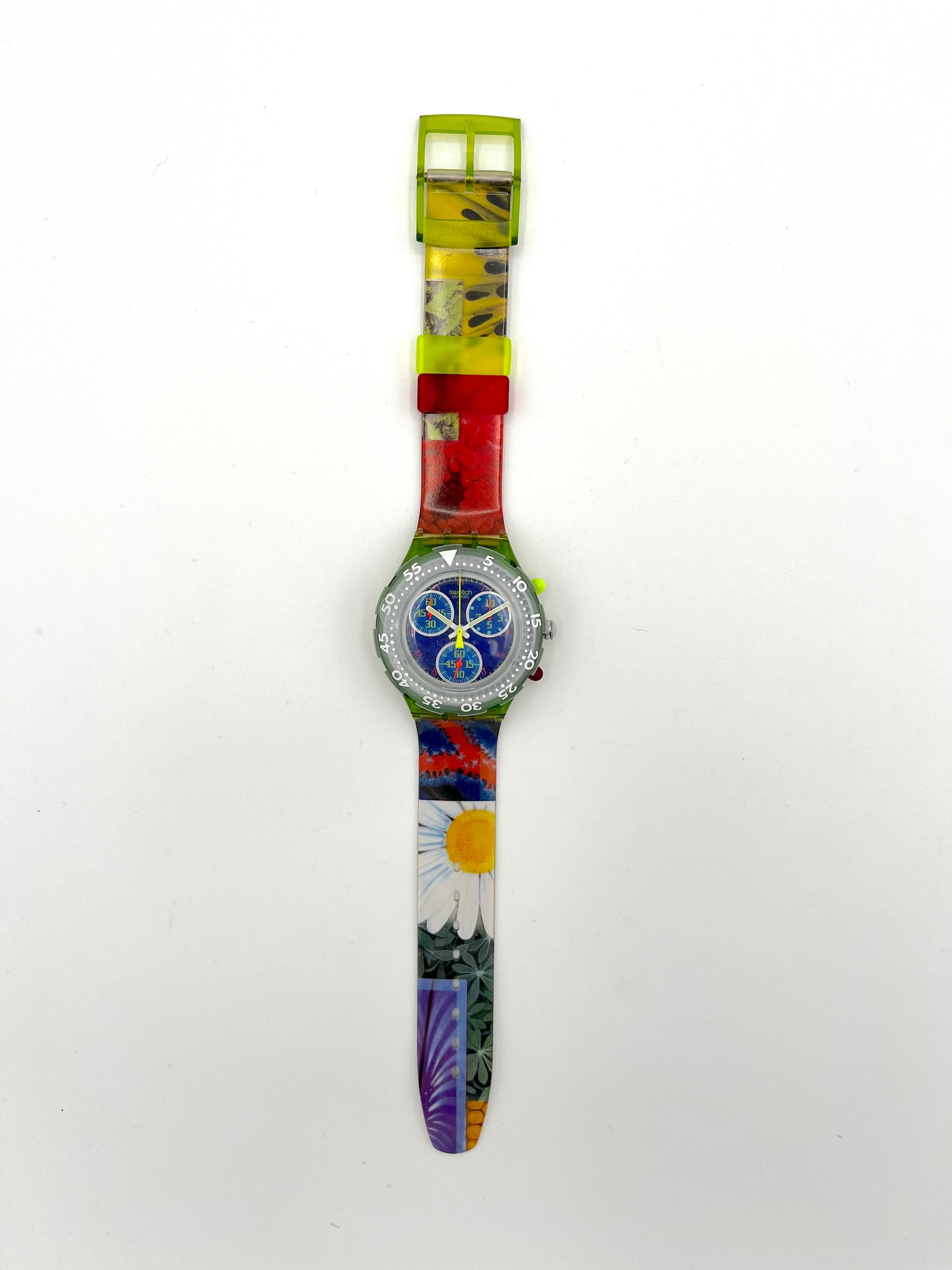 Swatch Midi Aqua Chrono SUN GARDEN SEG100 (1996)