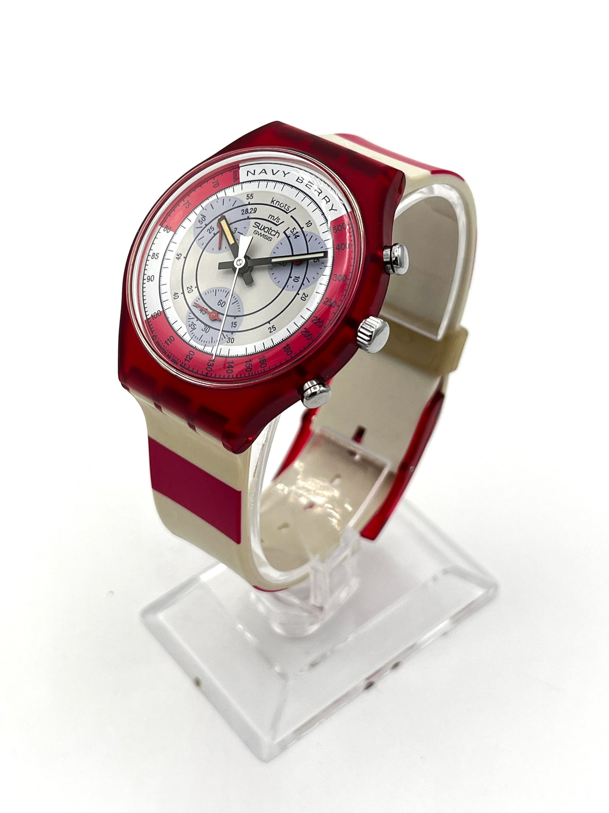 Swatch Chrono NAVY BERRY SCR100 (1991)