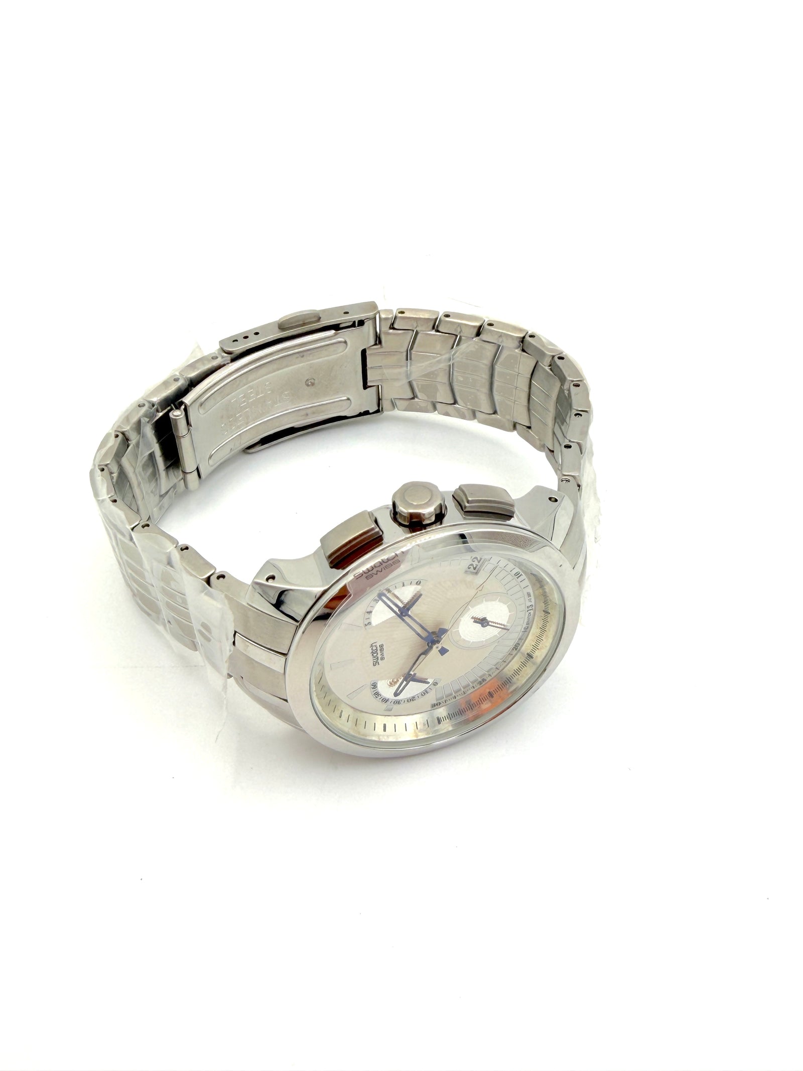 Swatch Irony Retrograde Chrono BLUE SIGNS YRS402G (2008)