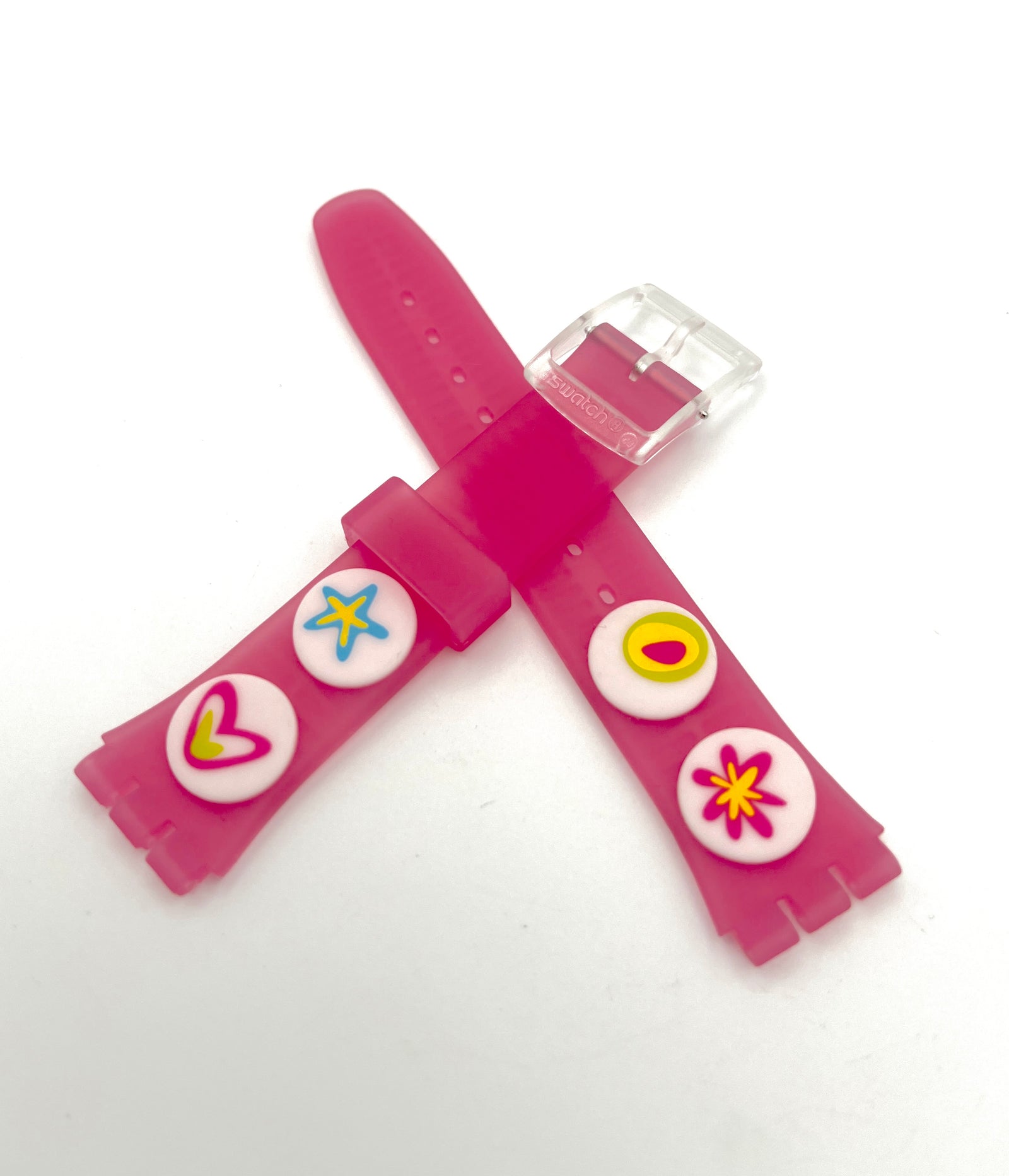 Bracelet de rechange Swatch 17mm Gent ROSE CANDY AGE177