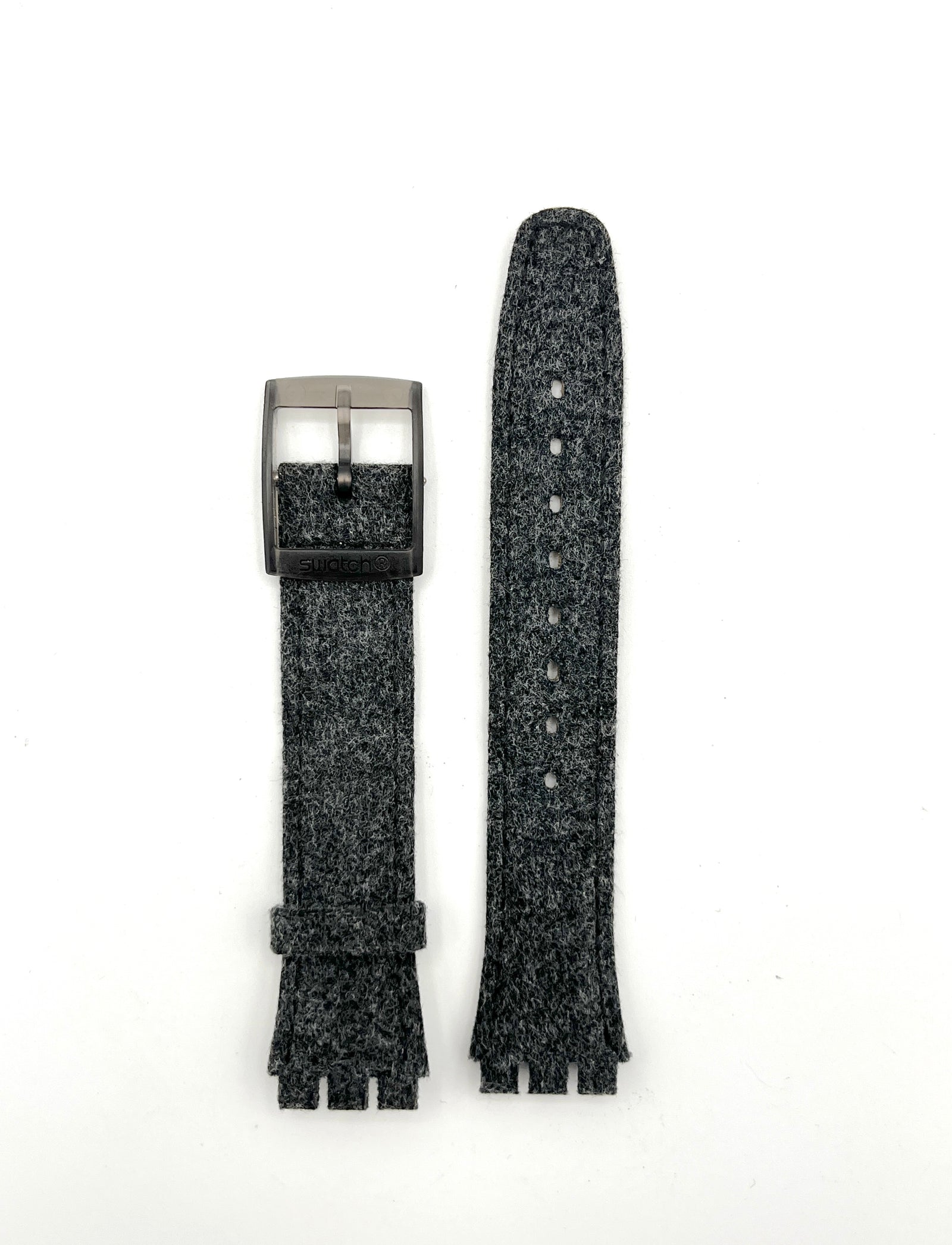Bracelet de remplacement en cuir gris 17mm Swatch