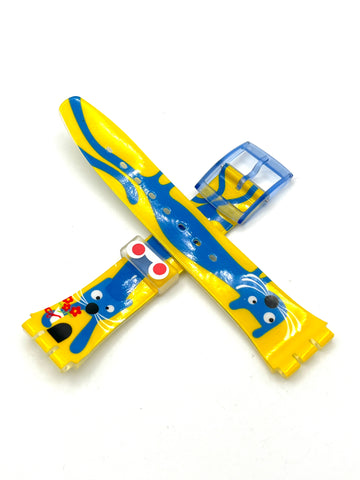 Bracelet de remplacement Swatch 17mm Gent EXTENSIBLE AGE119