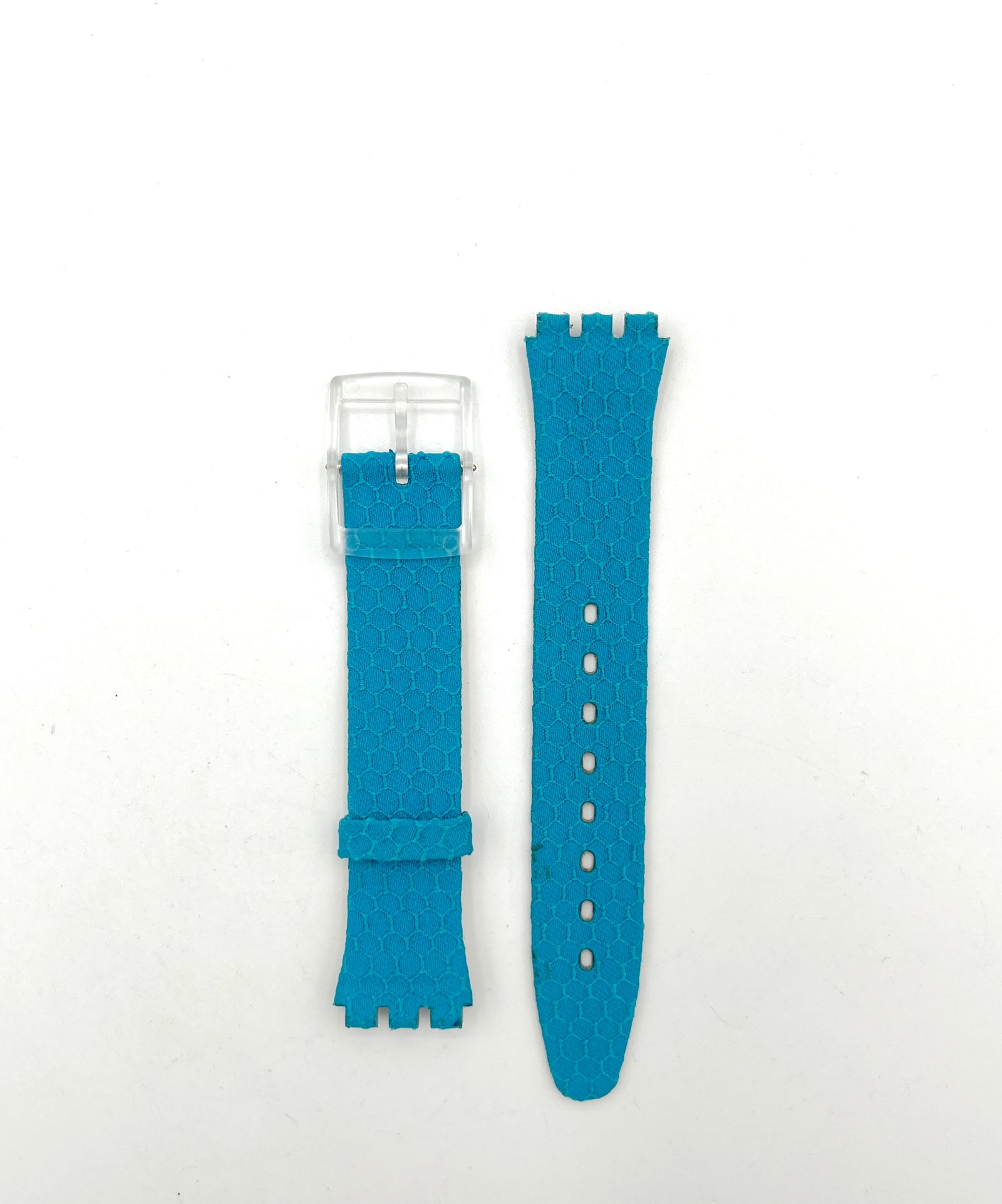 Bracelet de rechange Swatch 16mm en cuir turquoise SKIN