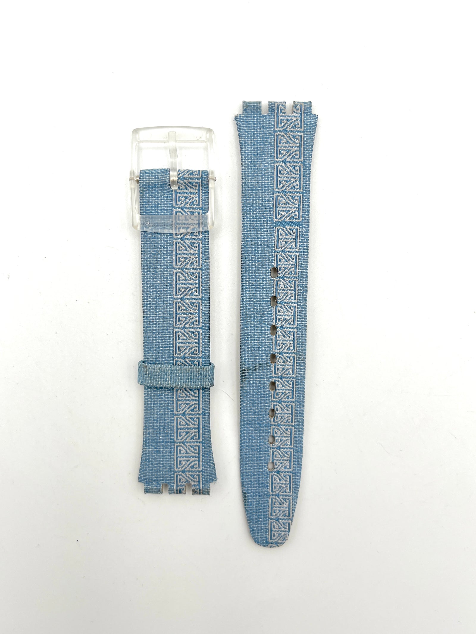 Bracelet de rechange Swatch 16mm SKIN Bleu Clair
