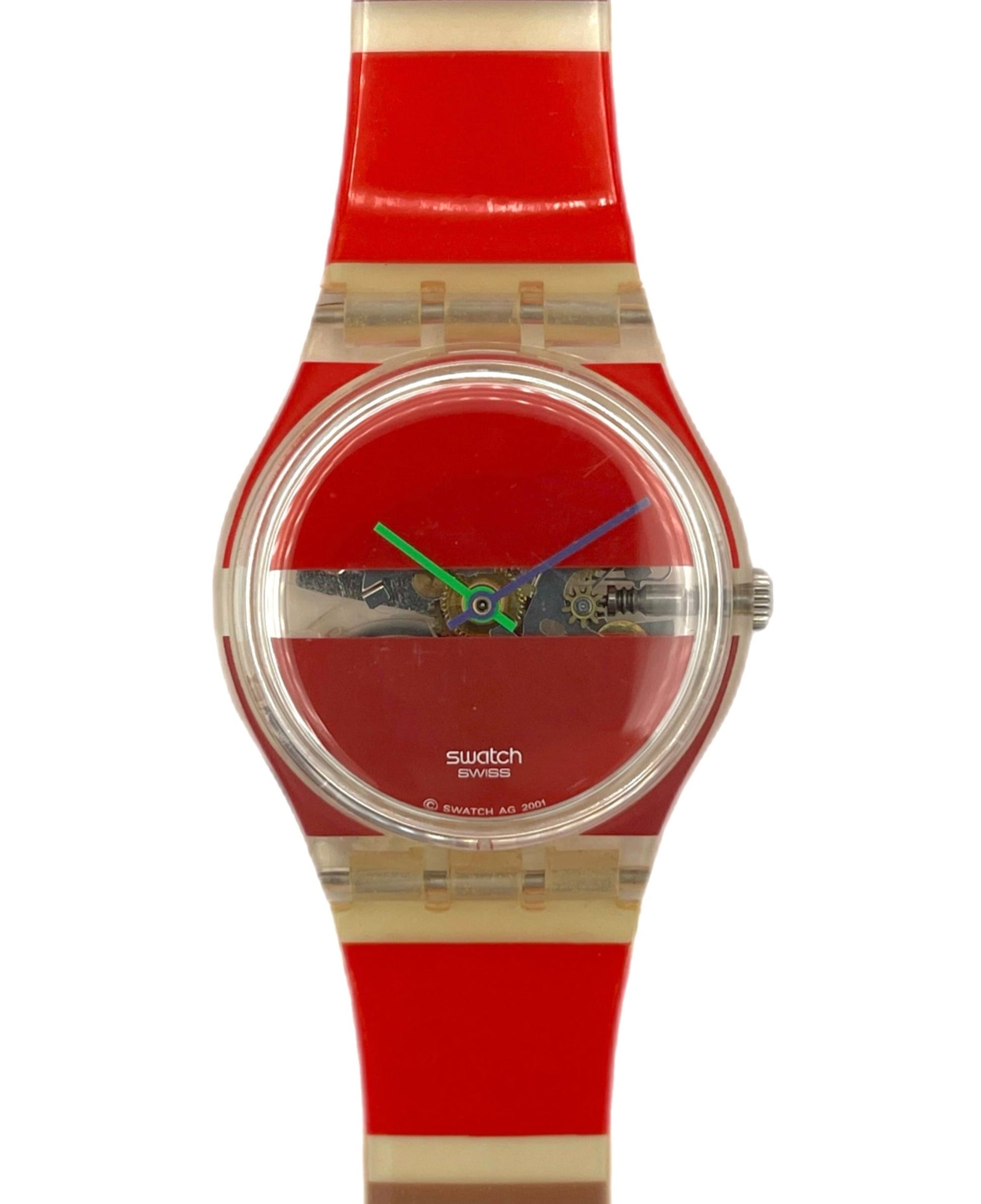 Swatch Gent Red Painted Time GK377 by Stephen Dean (2002)