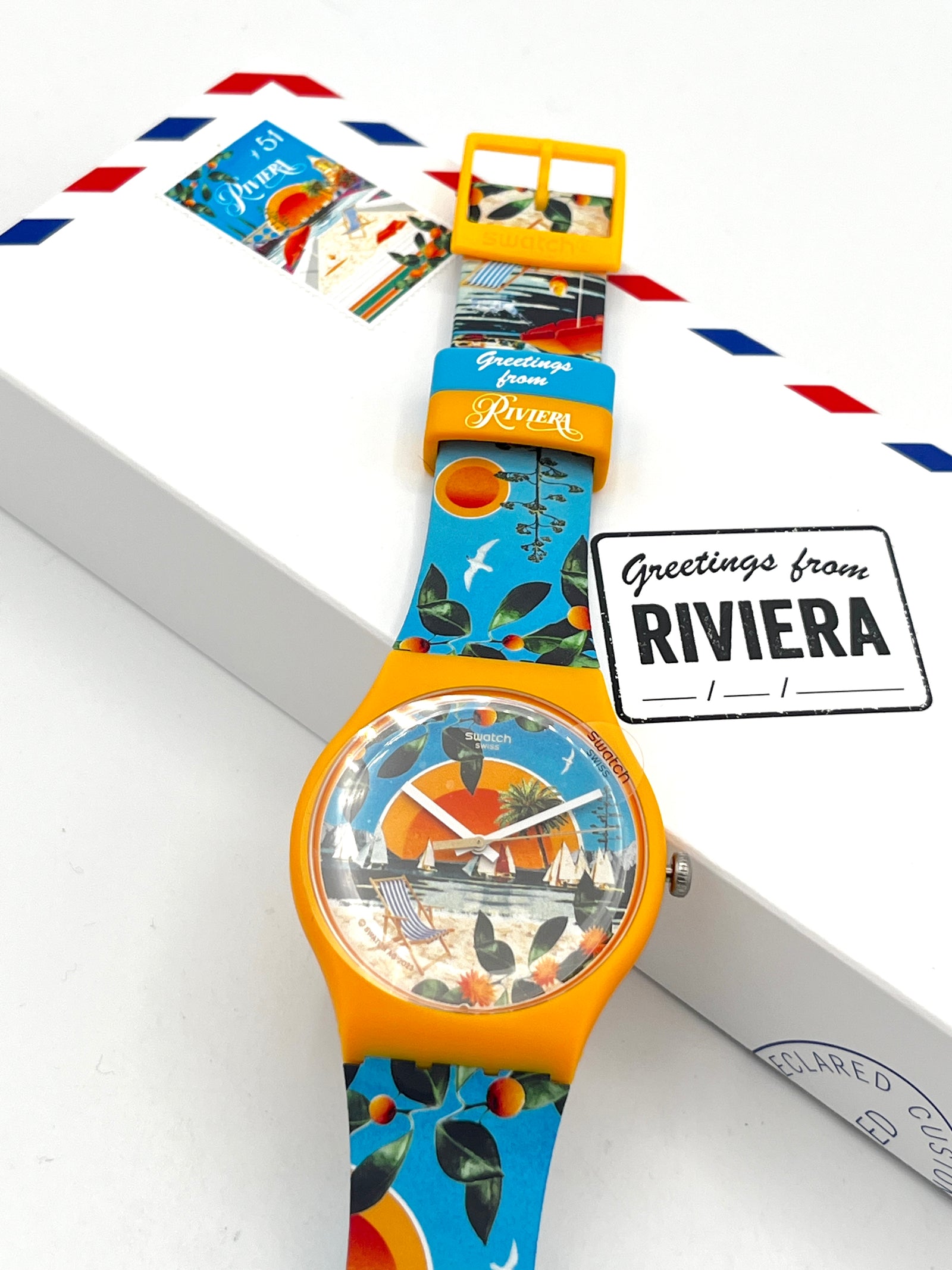 Swatch New Gent LE CHANT DES CIGALES - Destination French RIVIERA SO29Z131 (2023)