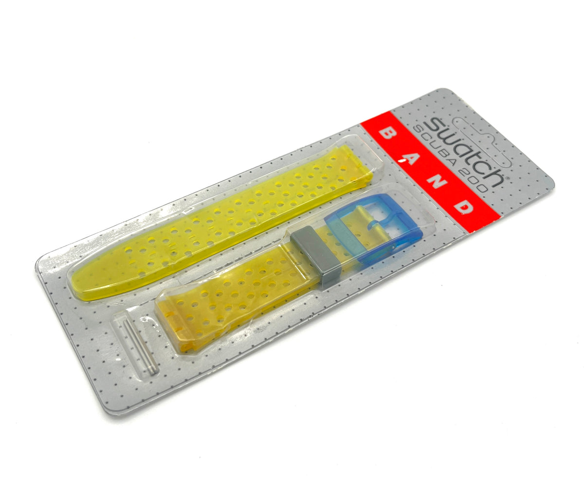 Swatch 17mm Scuba BORA BORA ASDN400 Replacement Band (1990)