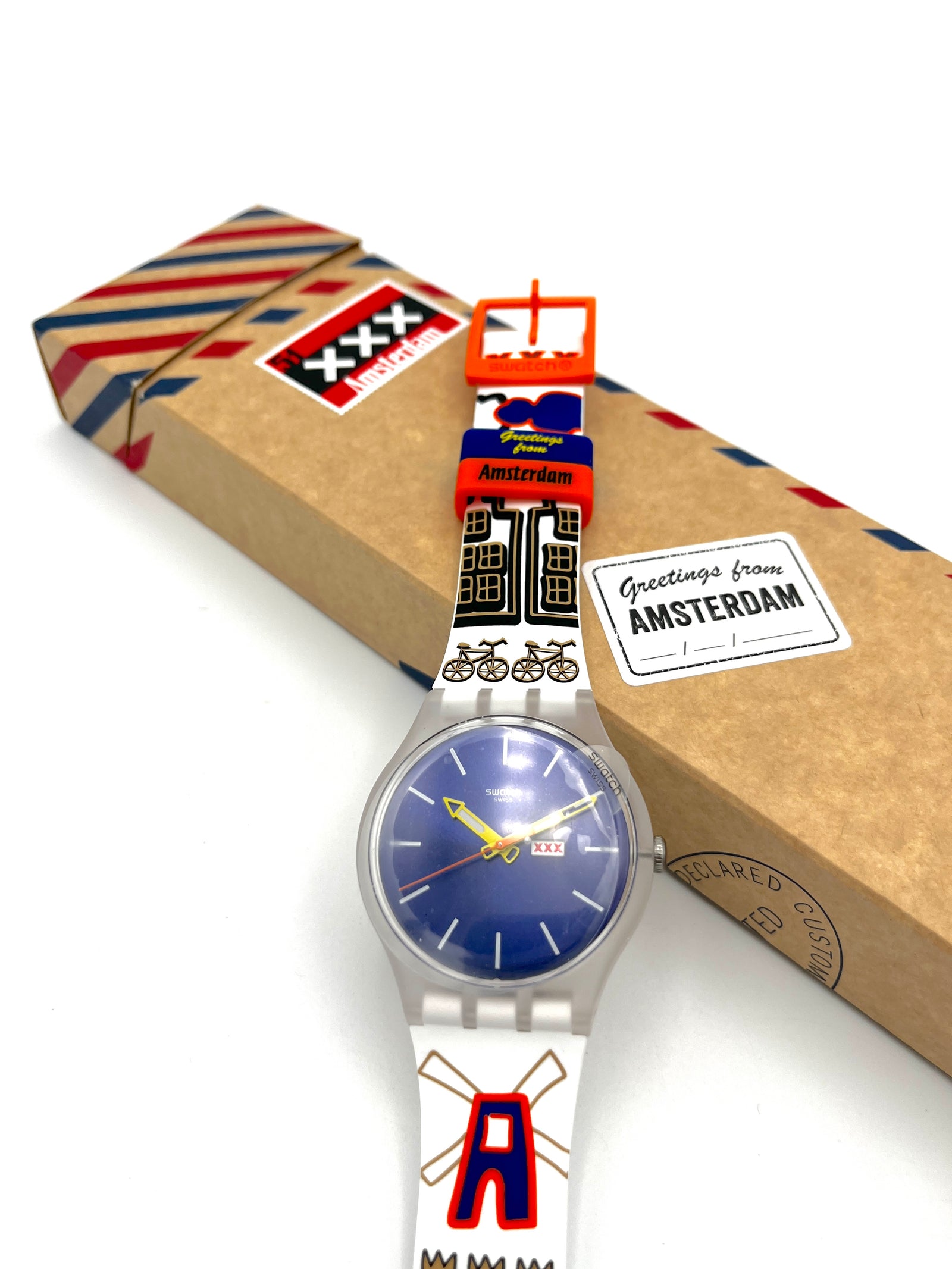 Swatch New Gent TULIPS UIT XXX - Destination AMSTERDAM SUOZ714 (2017)