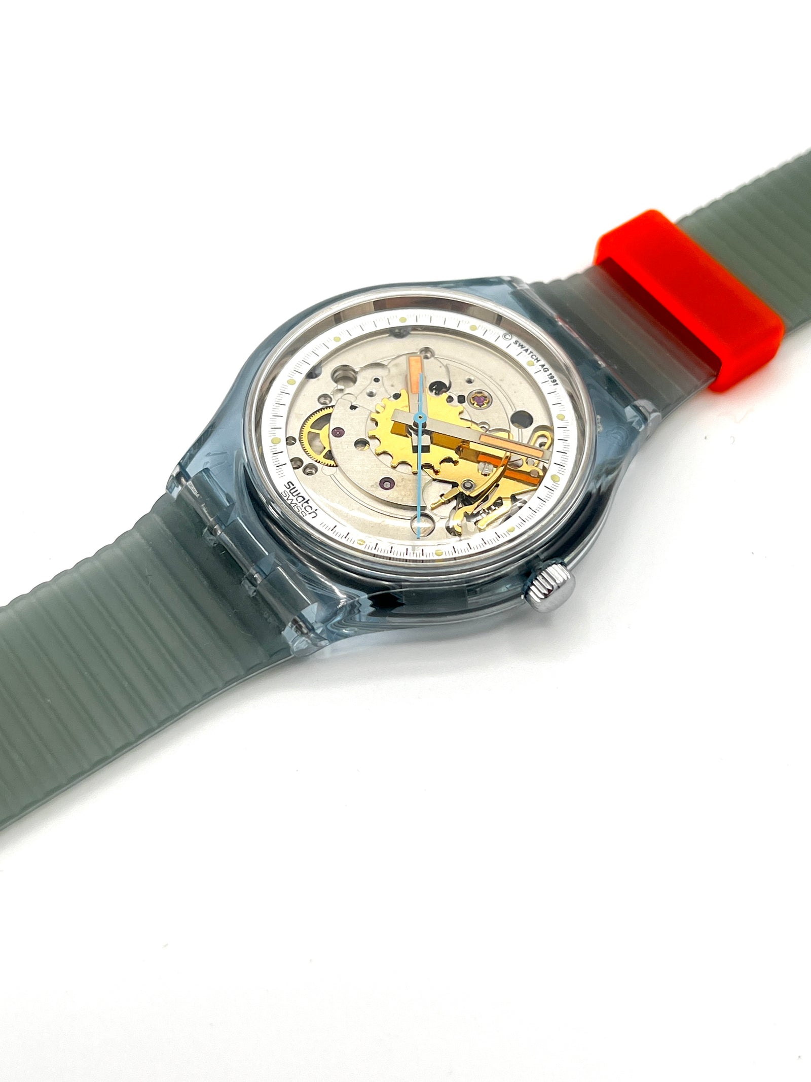 Swatch Automatic BLUE MATIC SAN100 1ère version (1991)