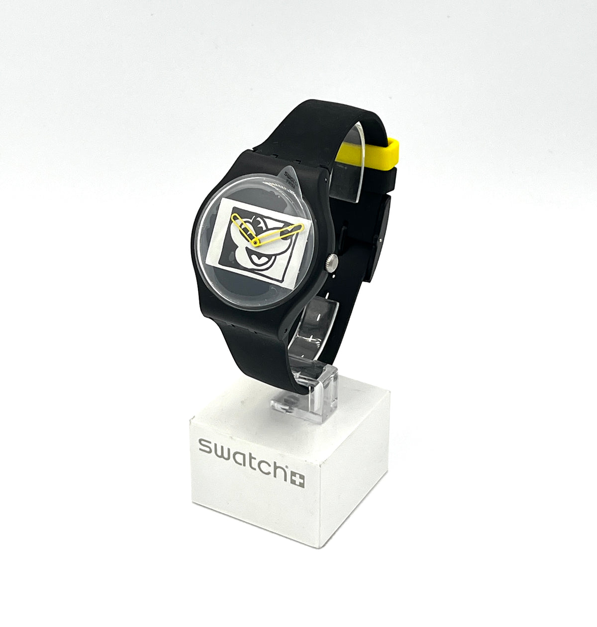 Swatch New Gent Special Mickey BLANC SUR BLANC par Keith Haring SUOZ337 (2010)