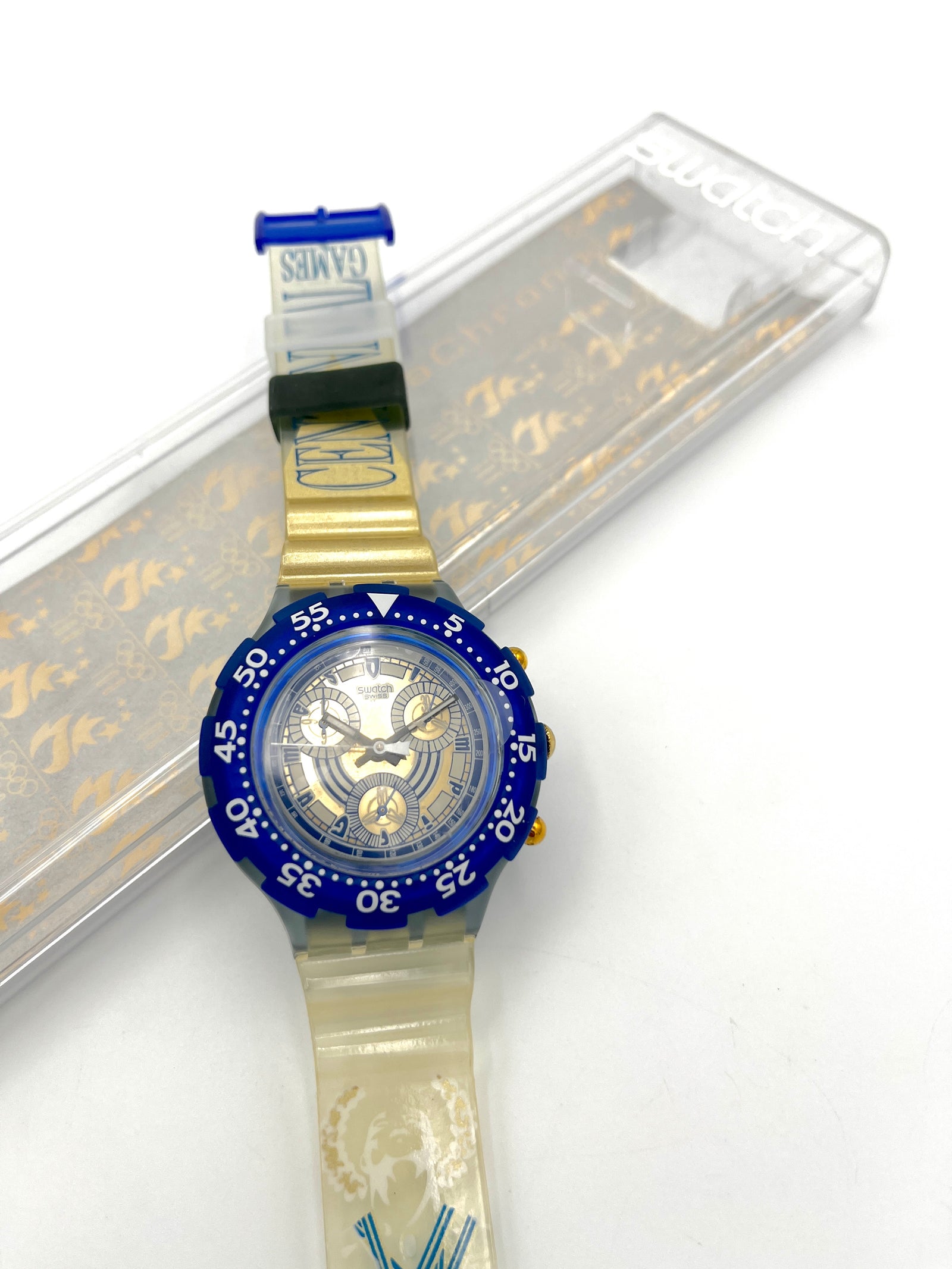 Swatch Aqua Chrono Olympia Spéciale Aquachrono NIKIPHOROS SBZ102 (1995)