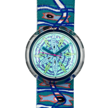 Pop Swatch BLUB BLUB by Massimo Giacon PWN106  (1992)