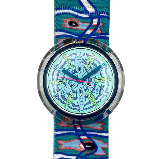Pop Swatch BLUB BLUB by Massimo Giacon PWN106  (1992)