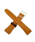 Bracelet de rechange en cuir Swatch 17mm CROISSANT CHAUD AGE700 (2003)