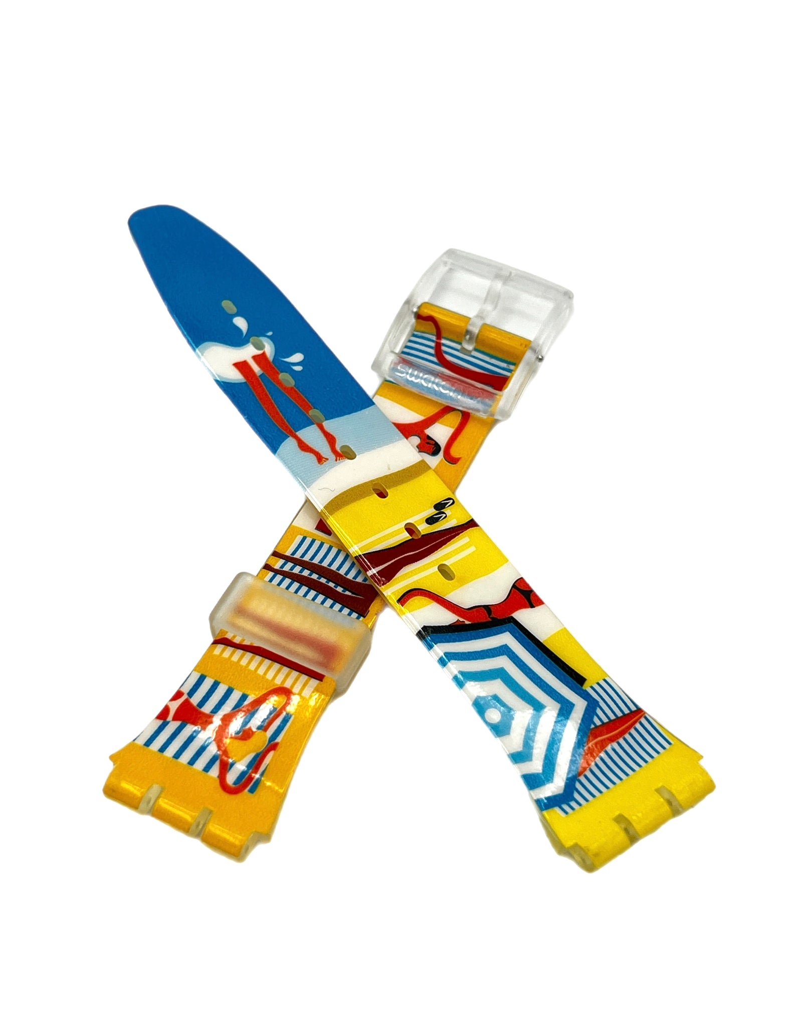 Bracelet de rechange Swatch 17mm Gent BIKINI BEACH AGE128 (2004)