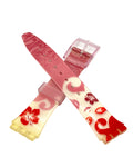 Bracelet de remplacement Swatch 17mm Gent ROSE ALOHA AGP124 (2004)