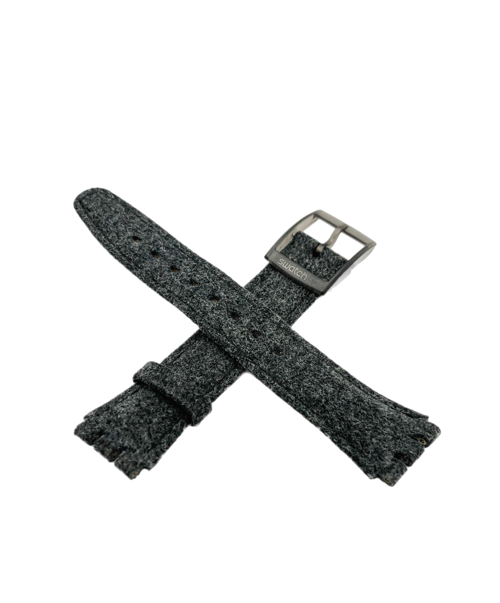 Bracelet de remplacement en cuir gris 17mm Swatch