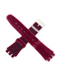 Bracelet de remplacement en daim noir Swatch 17 mm