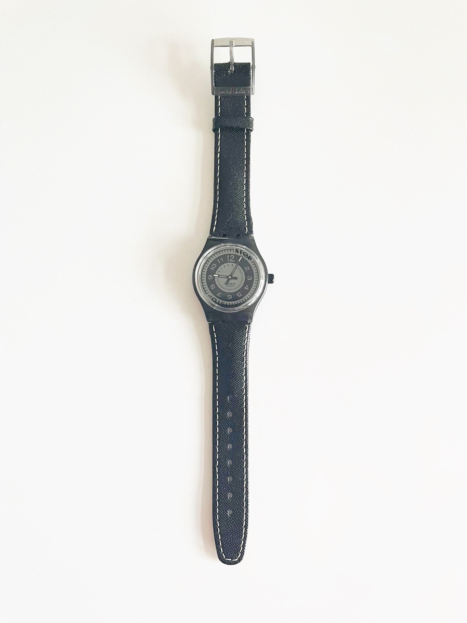Swatch Stop Watch BLACK DECO SSM101 ( 1993)