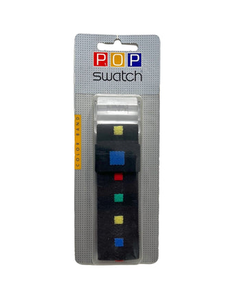 Replacement Band For Pop Swatch SQUARE PARADE APWK171