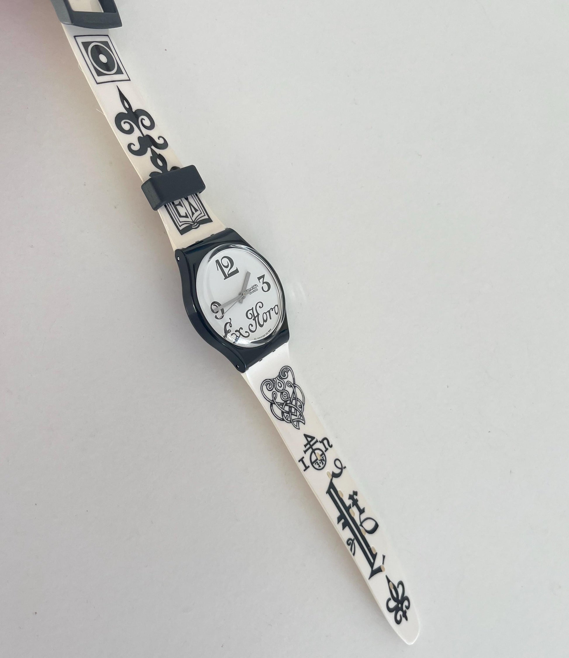 Swatch Gent BLACK LETTER GB163 (1996)