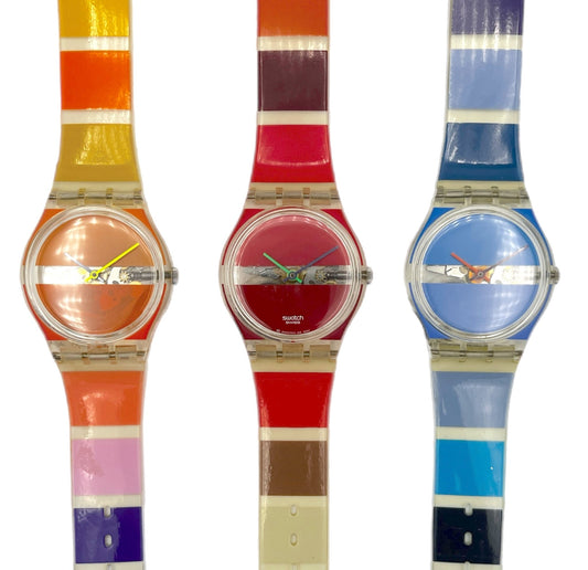 Swatch Gent Painted Time by Stephen Dean GK376 / GK377 / GK378 (2002)