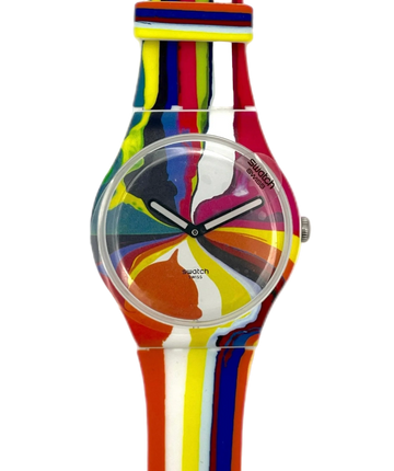 Swatch New Gent WIDE ACRES OF TIME par Ian Davenport SUOZ269S (2017)